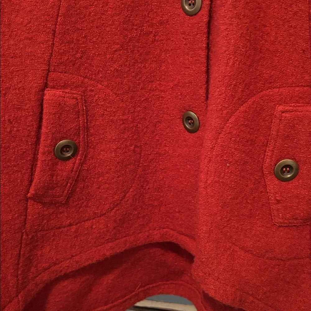 Fenn Wright Manson Rust Knit Jacket, Sz Med. 100% wool - Picture 5 of 10